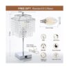 Lámpara de mesa de cristal con control táctil con puertos_4