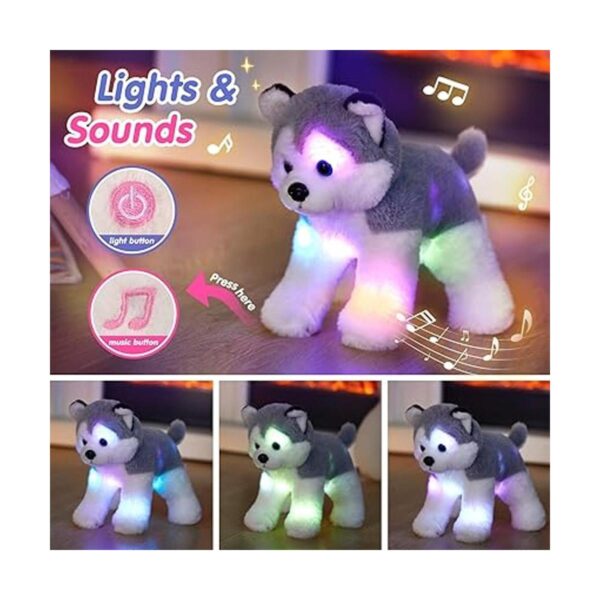 Bstaofy Juguete de peluche con luz musical de 12 pulgadas_2