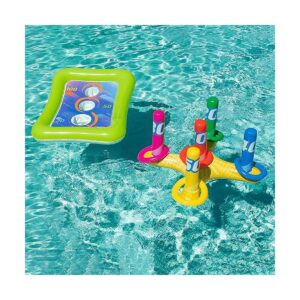 Juego de 2 juegos de lanzamiento inflable de piscina que