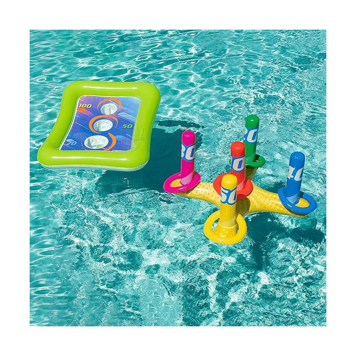 Juego de 2 juegos de lanzamiento inflable de piscina que