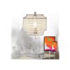 Lámpara de mesa de cristal con control táctil con puertos_1
