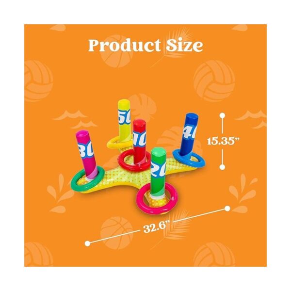 Juego de 2 juegos de lanzamiento inflable de piscina que