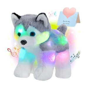 Bstaofy Juguete de peluche con luz musical de 12 pulgadas_1