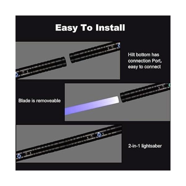 Lischwert Sable de luz RGB 7 colores cambiables con_5