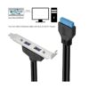 vimvip Dual USB 3.0 hembra panel trasero para Motherboard_2