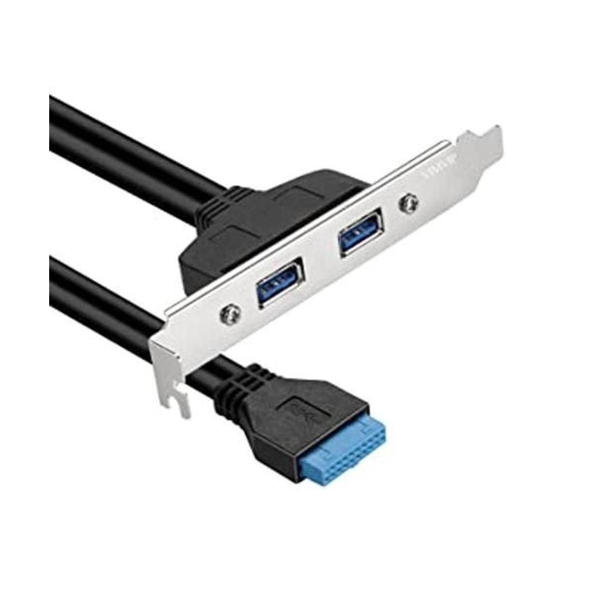 vimvip Dual USB 3.0 hembra panel trasero para Motherboard