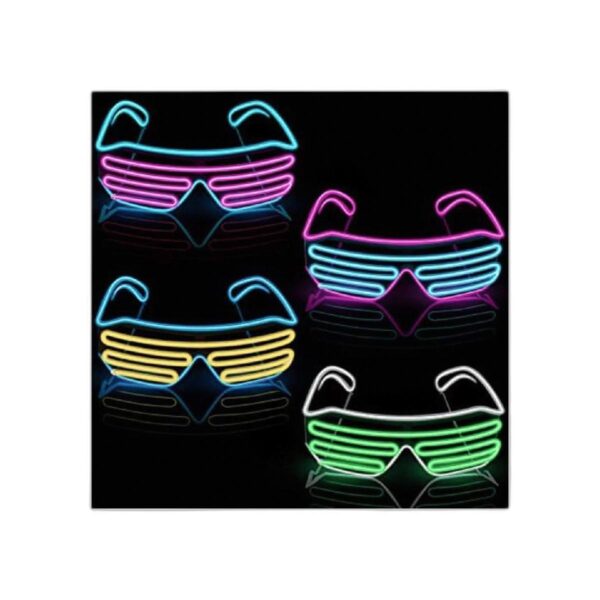 4 piezas obturador intermitente gafas de sol iluminadas_1