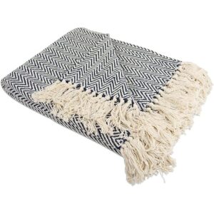 DII Colección Chevron Throw de algodón a mano 50 x 60_1