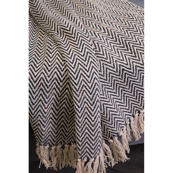 DII Colección Chevron Throw de algodón a mano 50 x 60_2