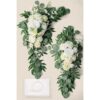 PONATIA Kit de flores artificiales de arco de boda