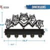 Perchero de pared de lobo KingLive estante de pared de