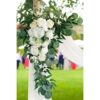 PONATIA Kit de flores artificiales de arco de boda