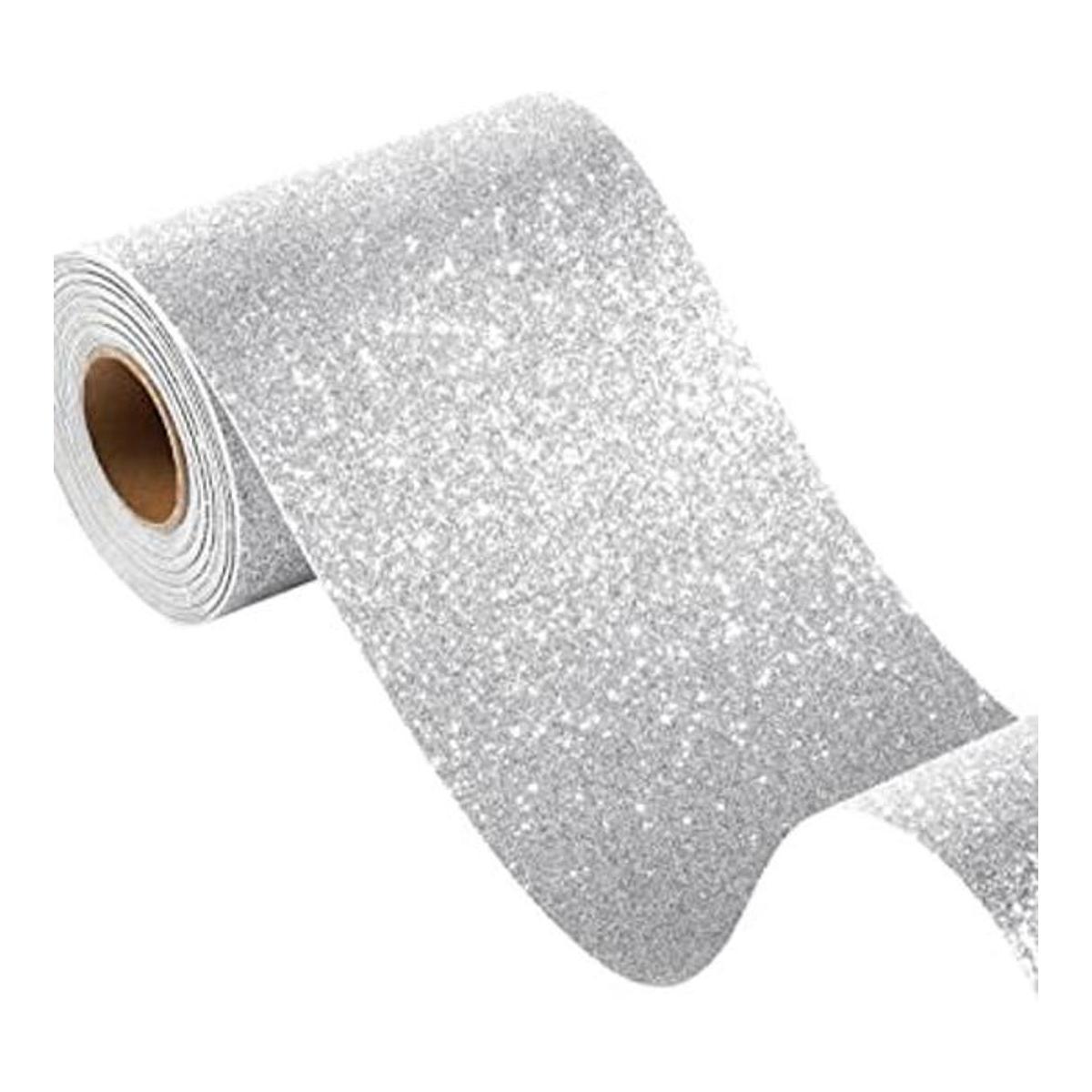 FunStick Papel tapiz con purpurina borde de pared tela