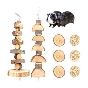 SMechanic Bunny Chew Toys Natural Apple Wood Pequeño