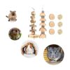 SMechanic Bunny Chew Toys Natural Apple Wood Pequeño