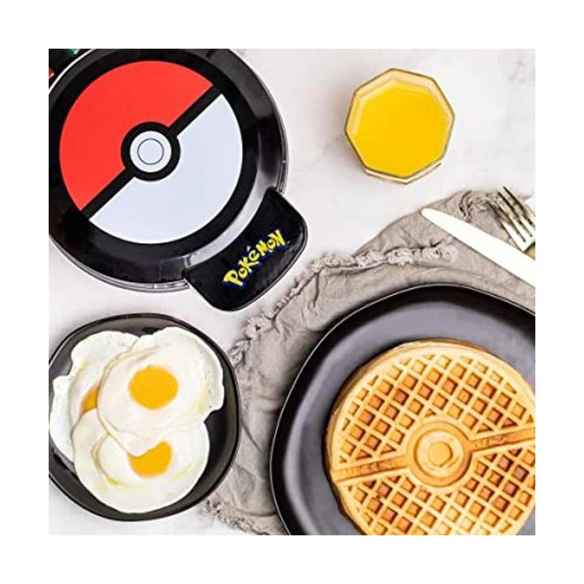 Uncanny Brands Pokemon Waffle Maker Make Bounty Pokeball