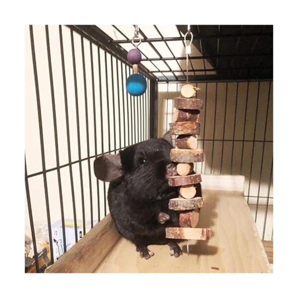 SMechanic Bunny Chew Toys Natural Apple Wood Pequeño