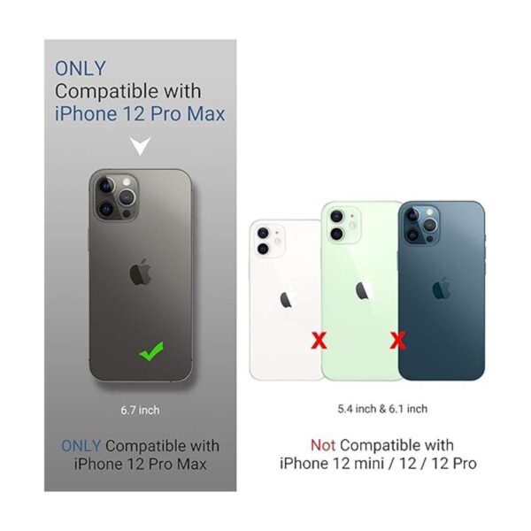 ULAK Funda compatible con iPhone 12 Pro Max con tarjetero_4