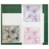 AZSG Sellos transparentes de fondo de flores para