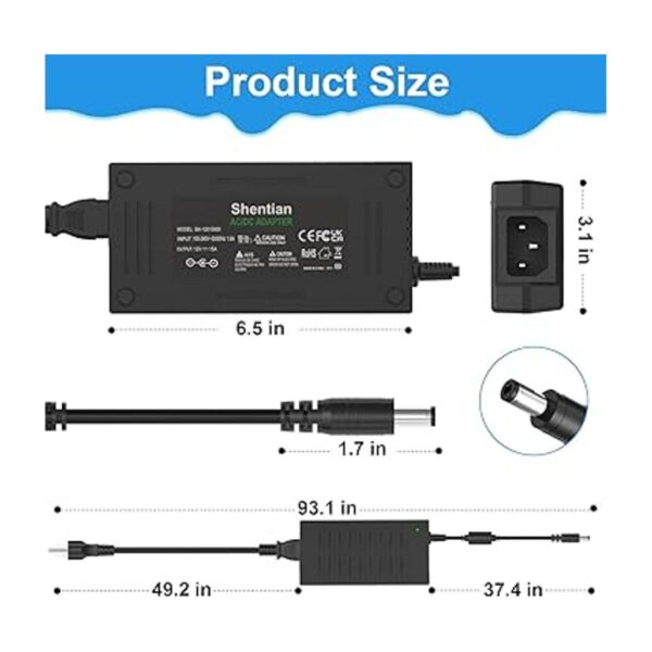Shentian Enchufe de cargador principal de 100240 V a 12 V_2