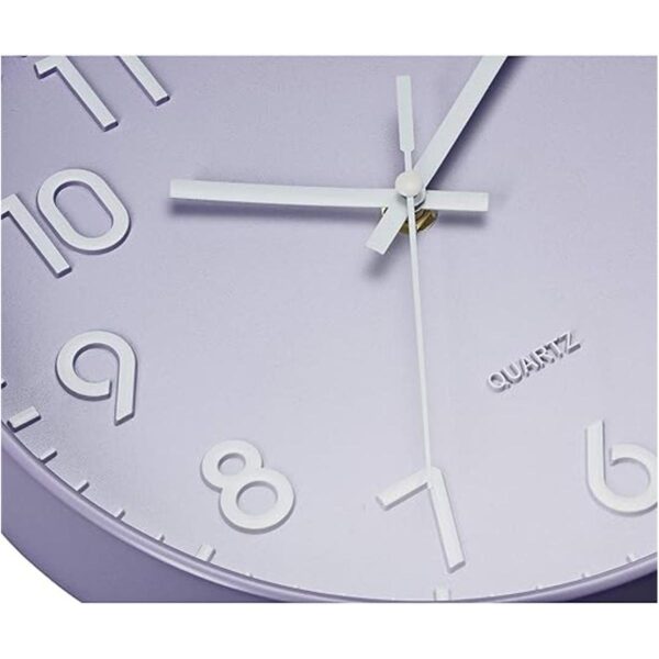 Bernhard Products Purple Wall Clock 10 Inch Silent