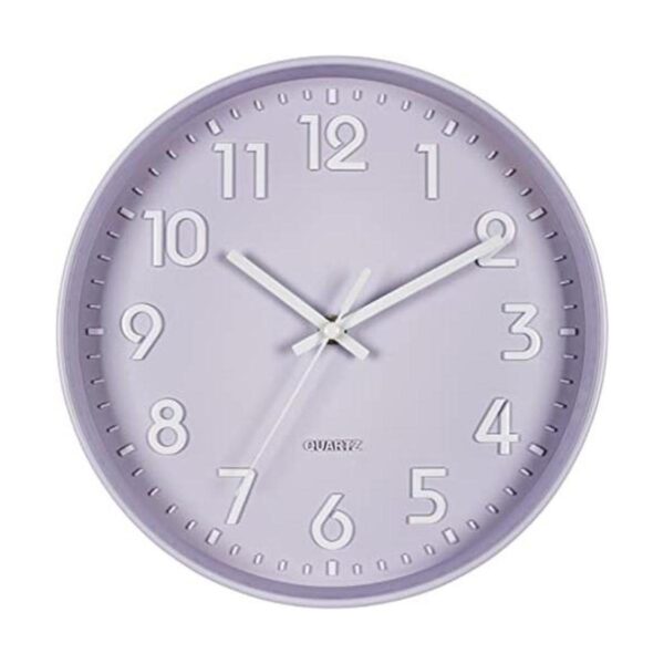 Bernhard Products Purple Wall Clock 10 Inch Silent