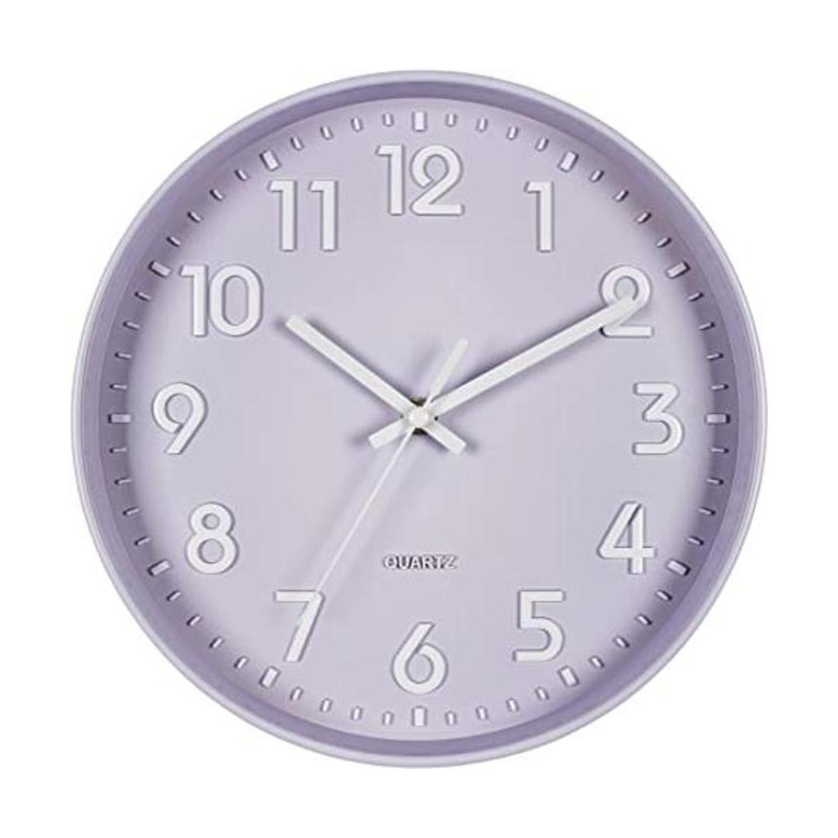 Bernhard Products Purple Wall Clock 10 Inch Silent