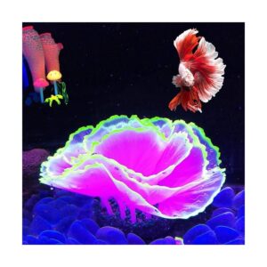 Adorno de coral para acuario efecto brillante decoración