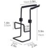 Fusiontec Soporte de esponja para fregadero Bandeja de