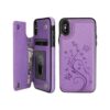 Vaburs Funda para iPhone X con tarjetero diseño de_1
