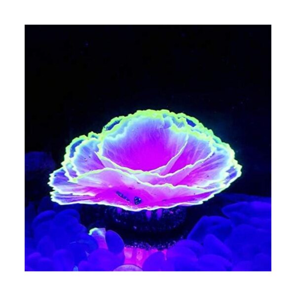 Adorno de coral para acuario efecto brillante decoración