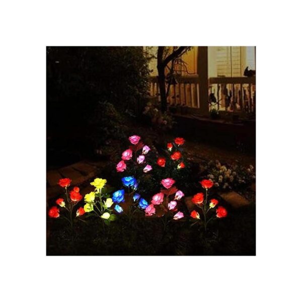 6 flores mejoradas Luces de rosas artificiales_3