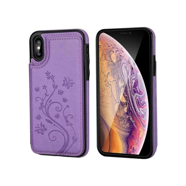 Vaburs Funda para iPhone X con tarjetero diseño de_3