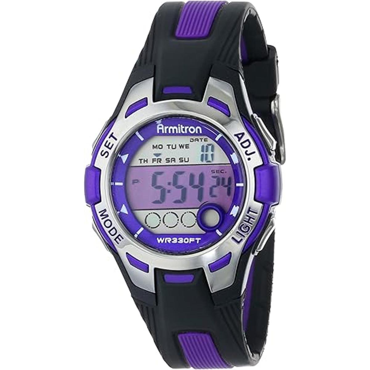 Armitron 457030 Reloj deportivo con cronógrafo digital y