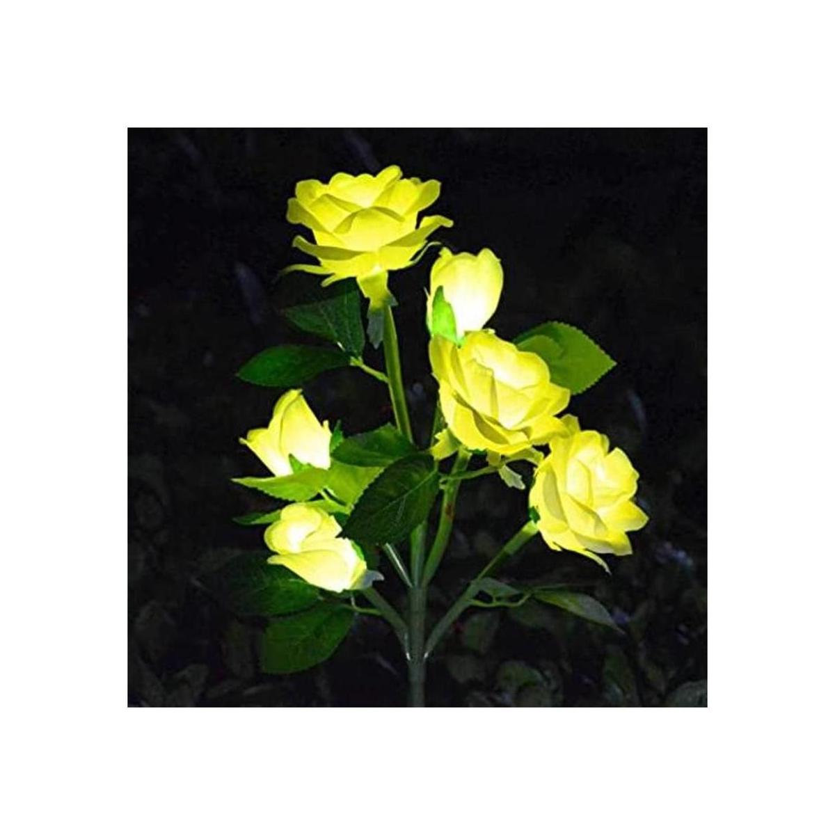 6 flores mejoradas Luces de rosas artificiales