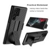 Tiflook Funda para Galaxy S22 Ultra con soporte y clip_3
