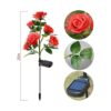 6 flores mejoradas Luces solares decorativas de jardín_3