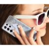 Coolwee Funda con purpurina transparente para Galaxy S21_2