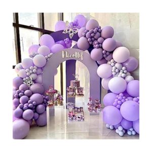 Kit de arco de guirnalda de globos morados 132 unidades
