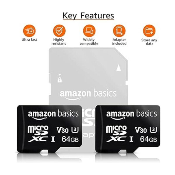 MicroSDXC Tarjeta de memoria con adaptador de tamaño_2