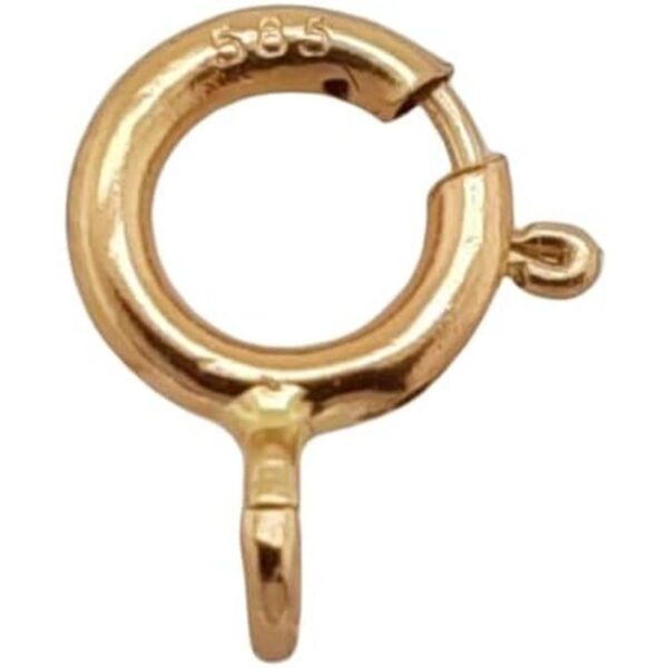 CRAFT WIRE Anillo abierto de oro amarillo macizo de 14