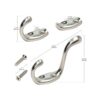 2 Pack Rok hardware Heavy Duty níquel cepillado Home_2