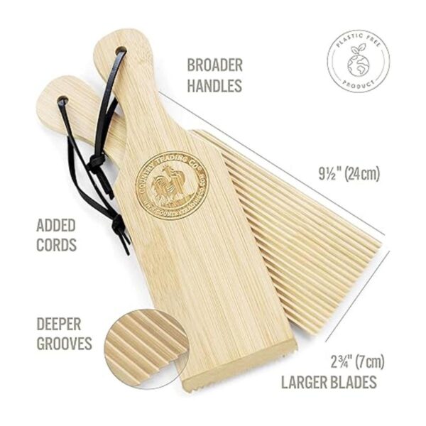 Tablas de ñoquis y paletas de mantequilla de madera para_2