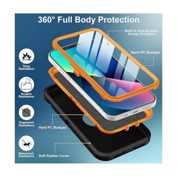 Aimoll88 Funda para iPhone 13 iPhone 14 con protector de_3