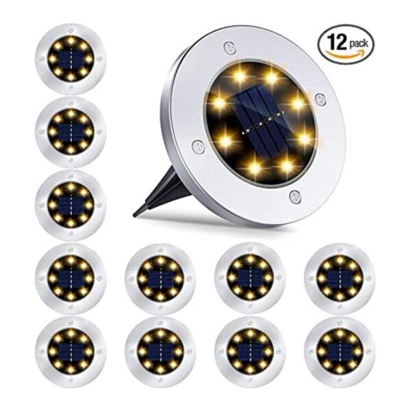 Luces solares de tierra paquete de 12 luces solares de_1
