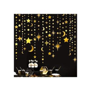 Kit de decoración de fiesta con forma de estrella dorada_1