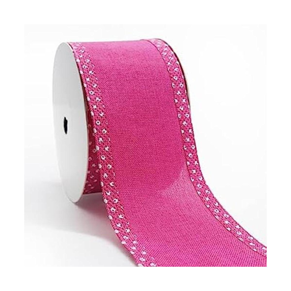 Cintas rosadas de 2.5 x 10 yardas lazos de arpillera para