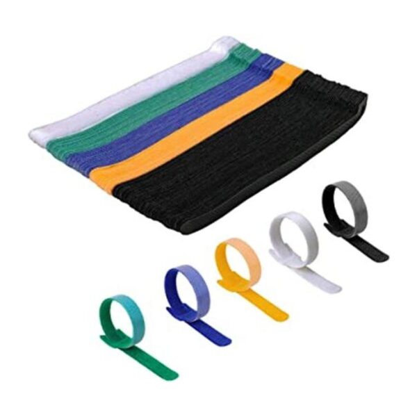 KOOWIN 100 bridas de sujeción reutilizables de 8 x 12