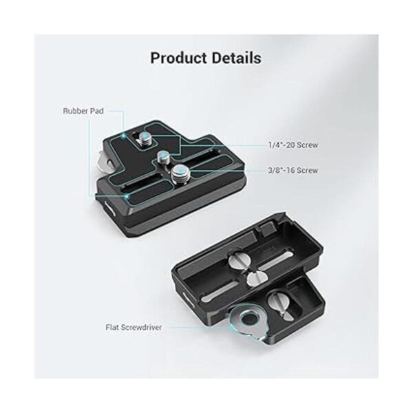 SMALLRIG Placa de liberación rápida extendida para cardán_3