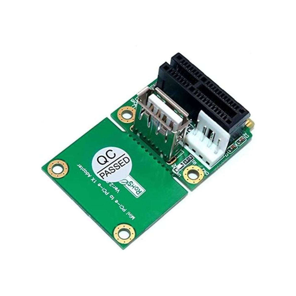 PCIE 1X a la mitadcompleto mini PCIE adaptador Pcie